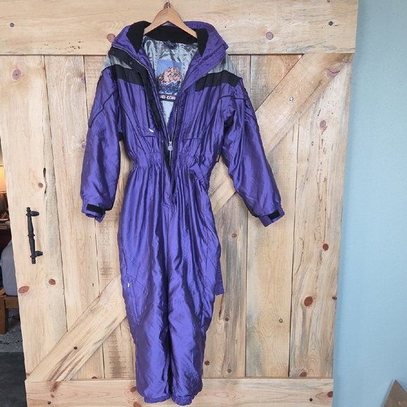 Purple Snowsuit with Black Accents - Picture 1 of 5